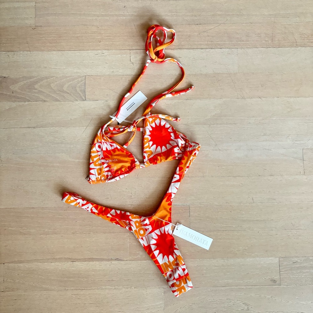 INAMORATA Orpheus Top & Seaside Bottom - Orange & Yellow XS NWT - Picture 2 of 7